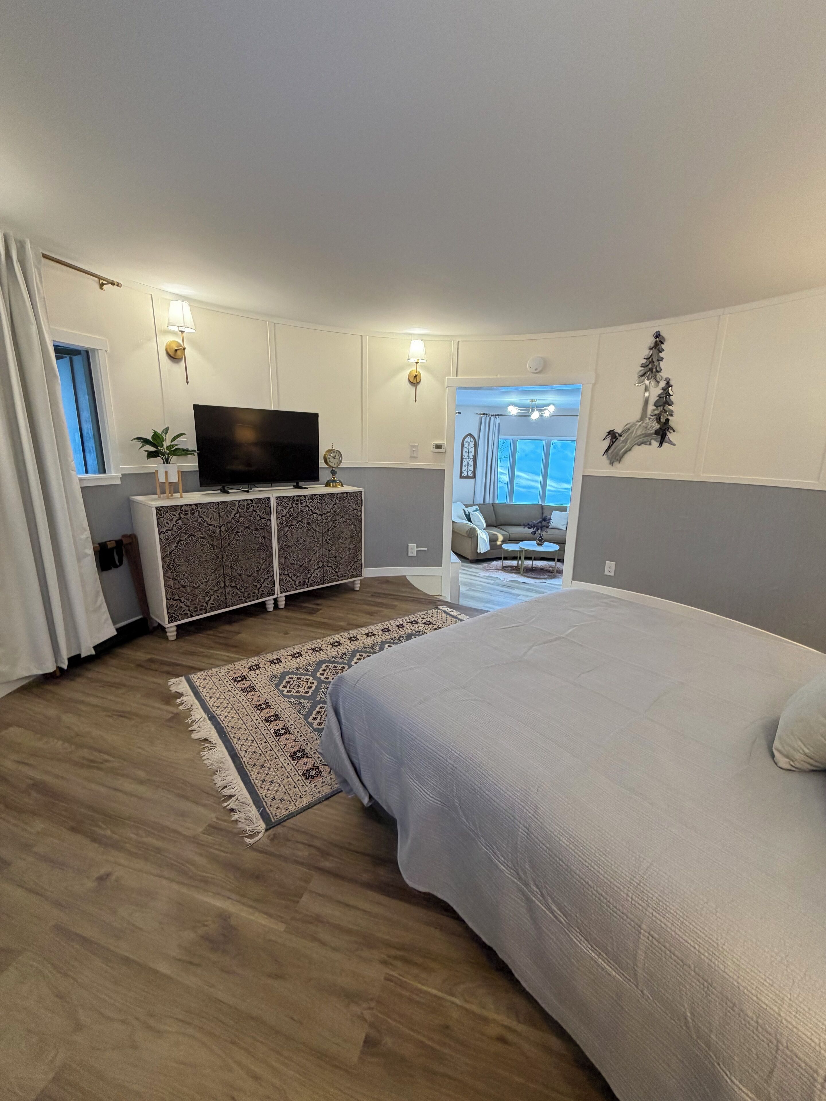 2 dormitorios, tabla de planchar con plancha, wifi y ropa de cama