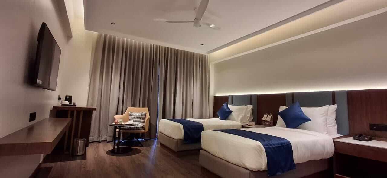 Desk, laptop workspace