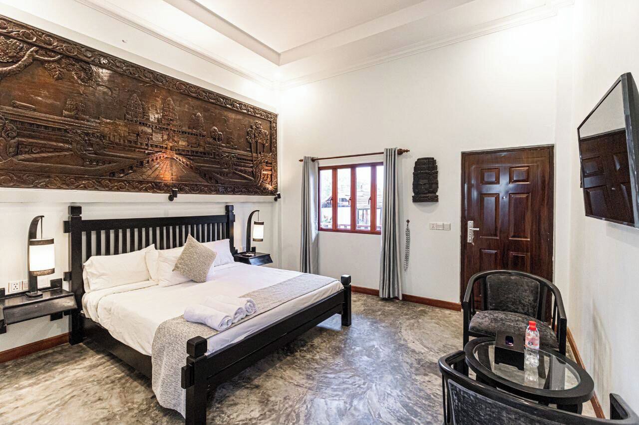 Doppia Deluxe, vista giardino | Una scrivania, Wi-Fi gratuito