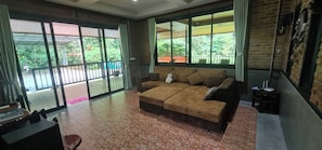 Living room - Peaceful House Surrounding by Nature Krabi Province (Ao Luek)