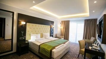 Superior Double or Twin Room, Balcony, Mountain View | In-room safe, soundproofing, iron/ironing board, free WiFi