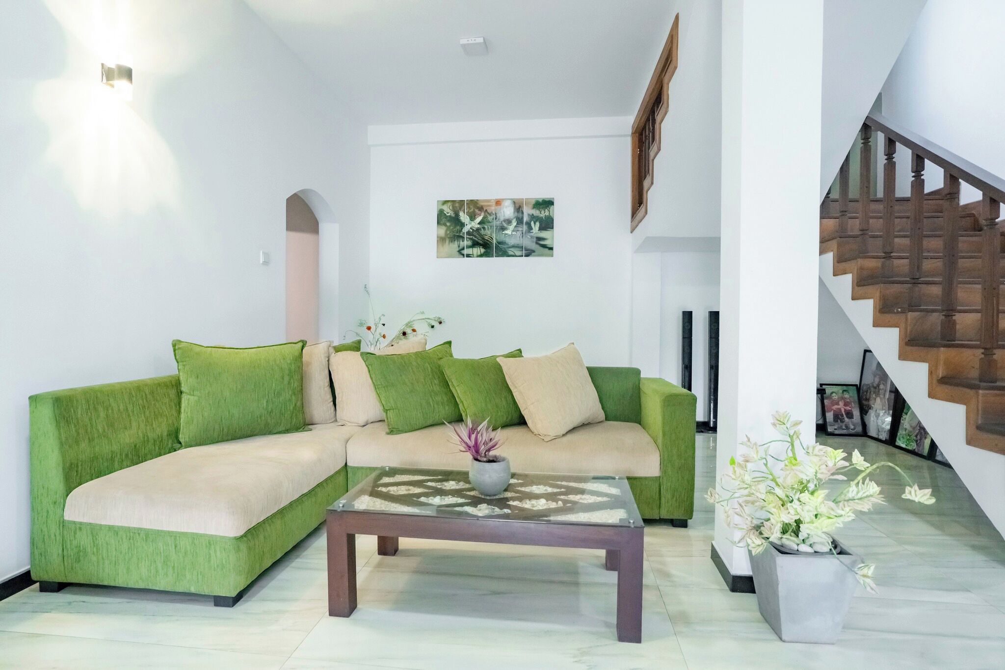 Appartement Confort, vue jardin | Coin séjour