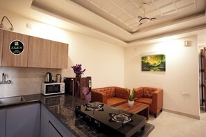 Luxury Apartment, Balcony, Garden View | Interior - Suite 16 Studio Apartment (Gurugram)