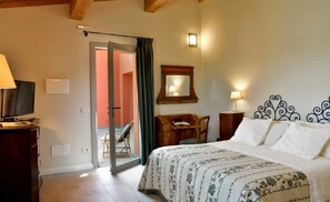 Deluxe Double or Twin Room, Patio, Pool View | View from room - Villa Casale Enrica con Piscina Bio Lago (Roccastrada)