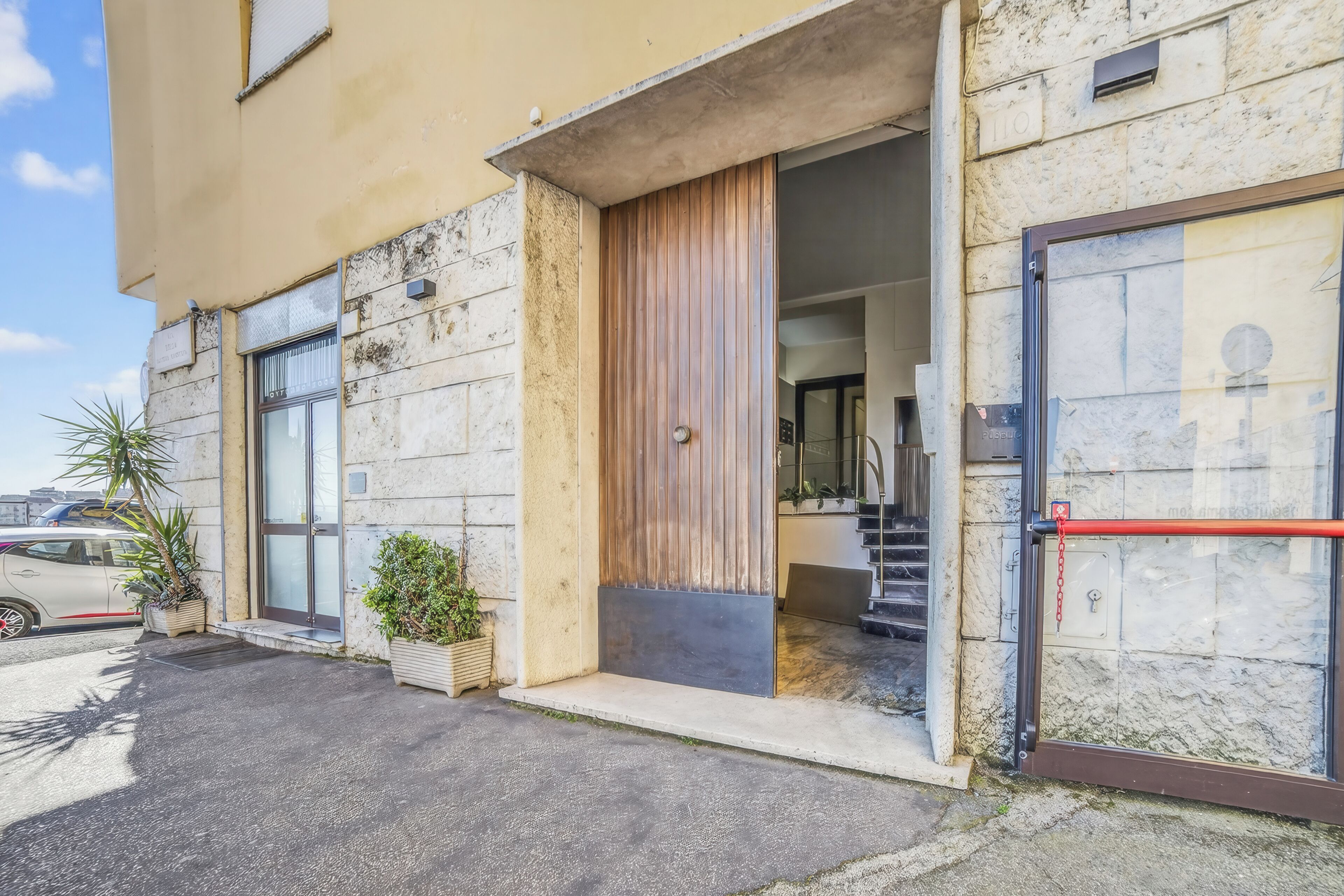 Voorkant van accommodatie