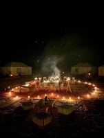 Outdoor banquet area