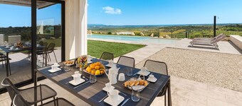 Maison de vacances privée avec climatisation, WIFI, piscine privée, TV, terrasse, vue panoramique