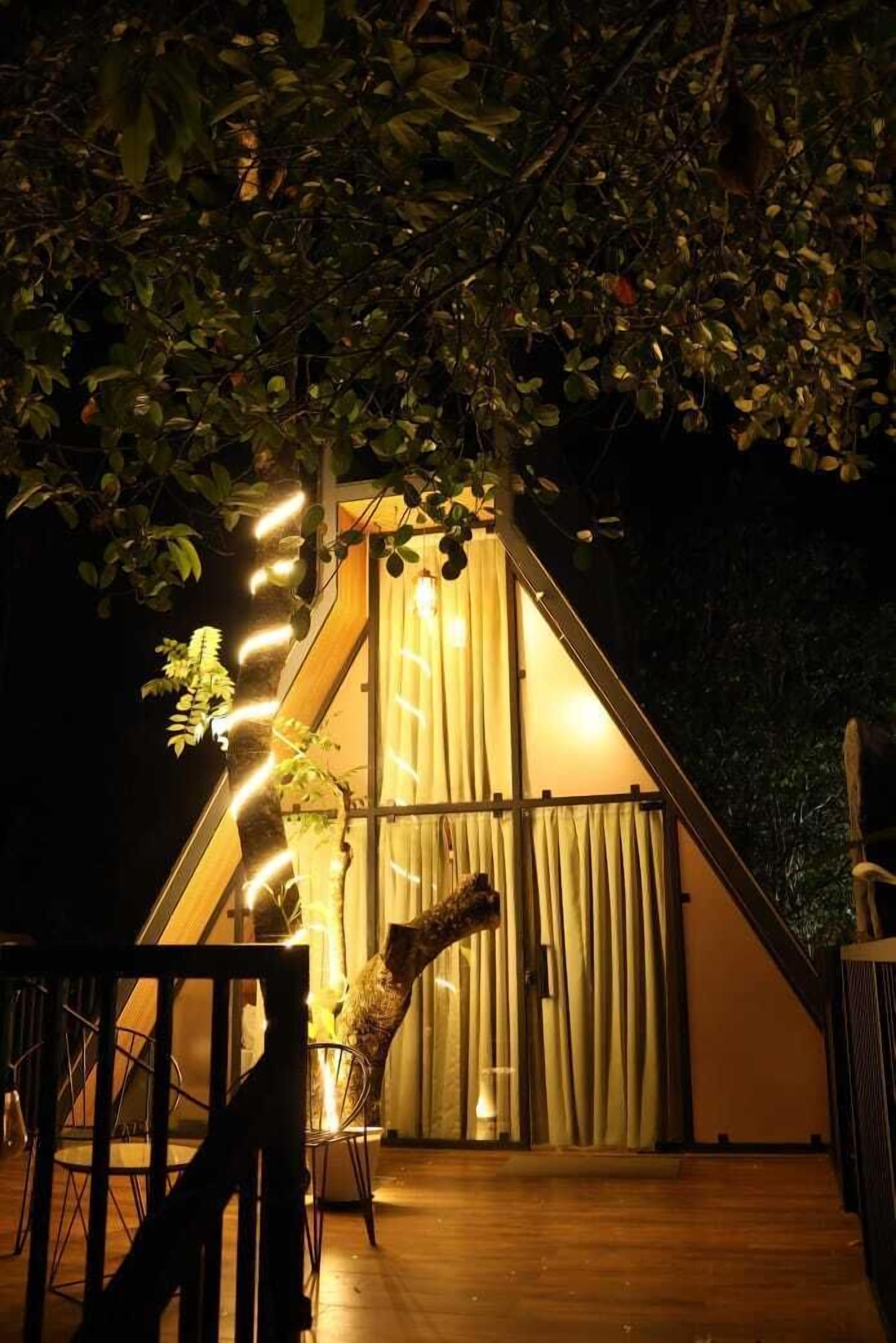 Front of property – evening/night