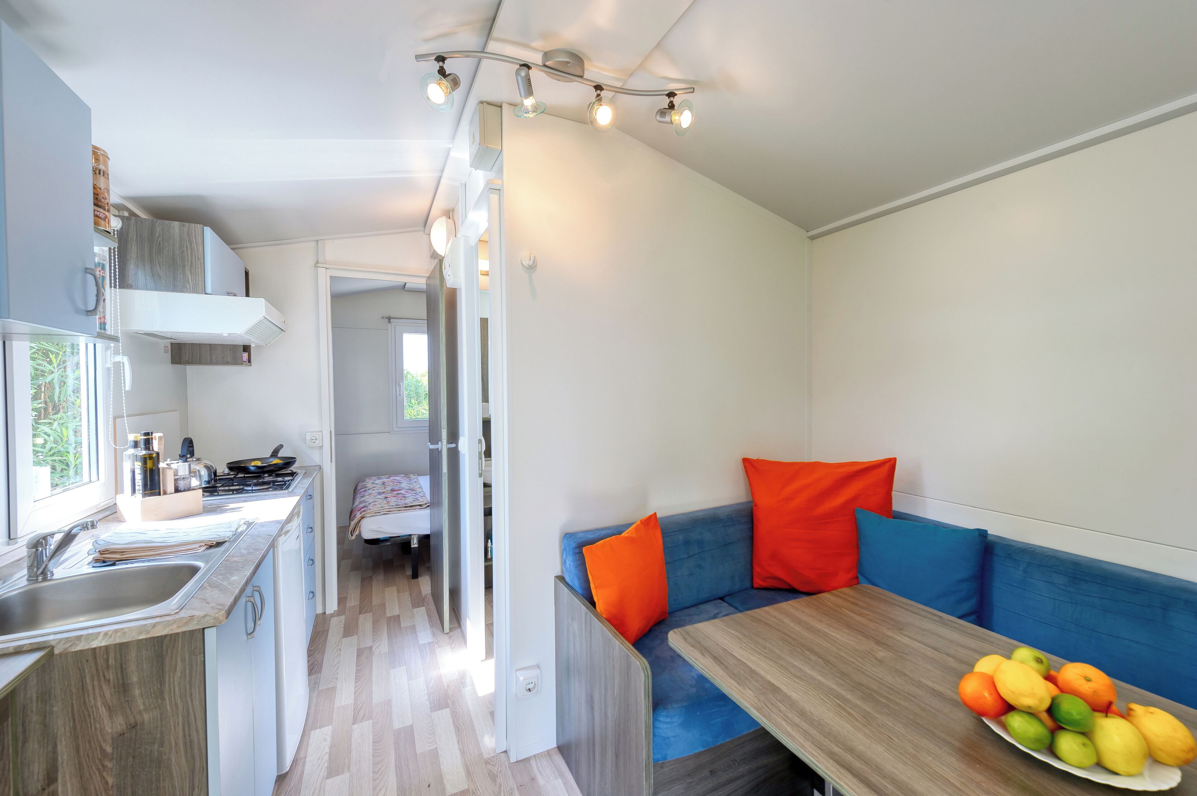 Mobile Home, 1 Double Bed | Private kitchen | High chair