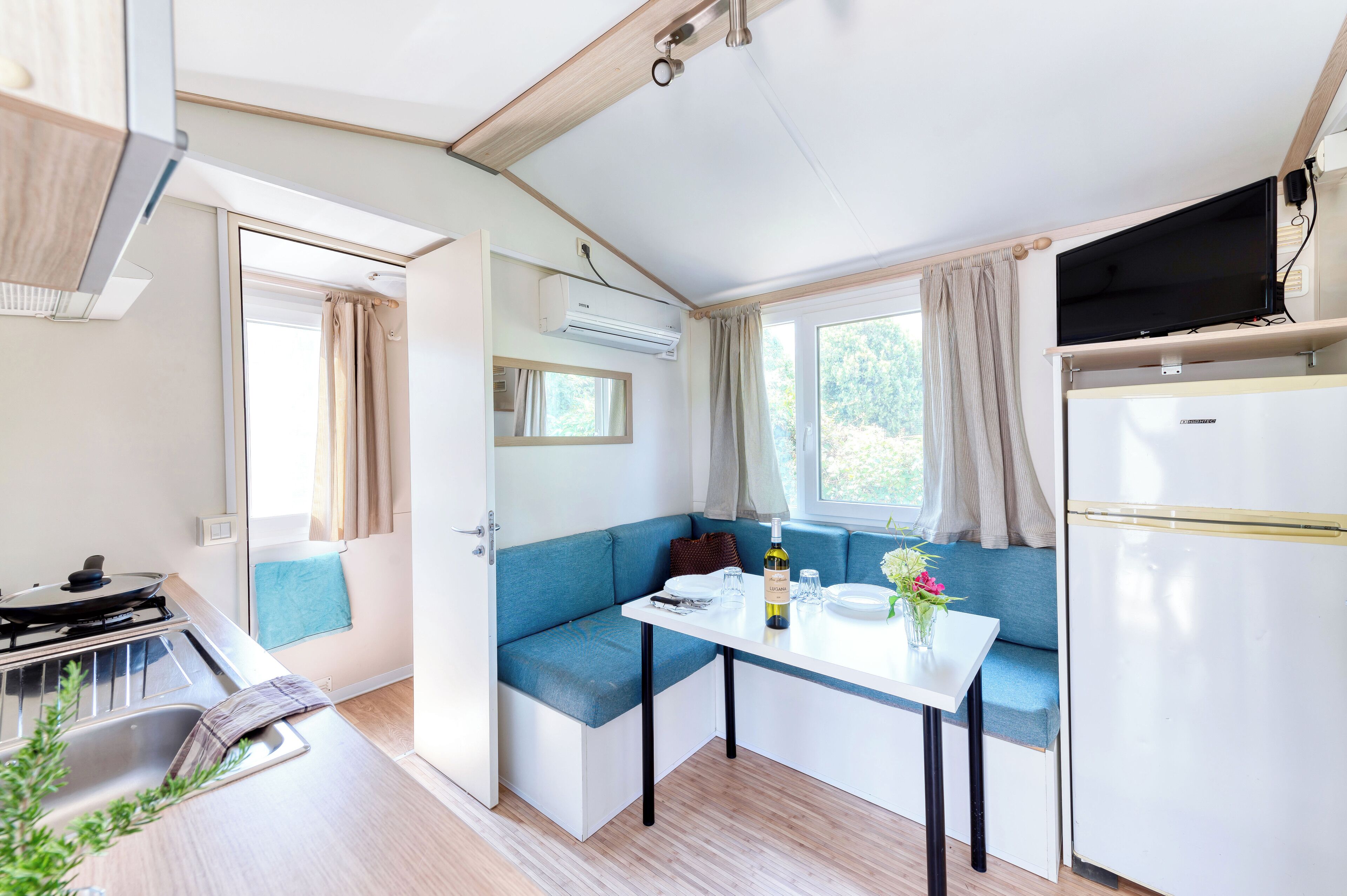 Casa mobile, 1 letto matrimoniale | Cucina privata | Seggiolone