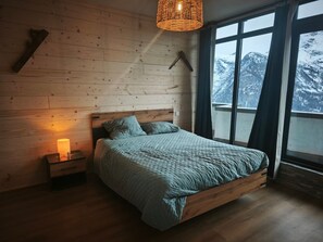 1 bedroom, free WiFi - Comfortable 2-room for 4, ground floor with Wifi in Orcières Merlette (Orcières Merlette)
