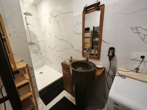 Bathroom - Comfortable 2-room for 4, ground floor with Wifi in Orcières Merlette (Orcières Merlette)