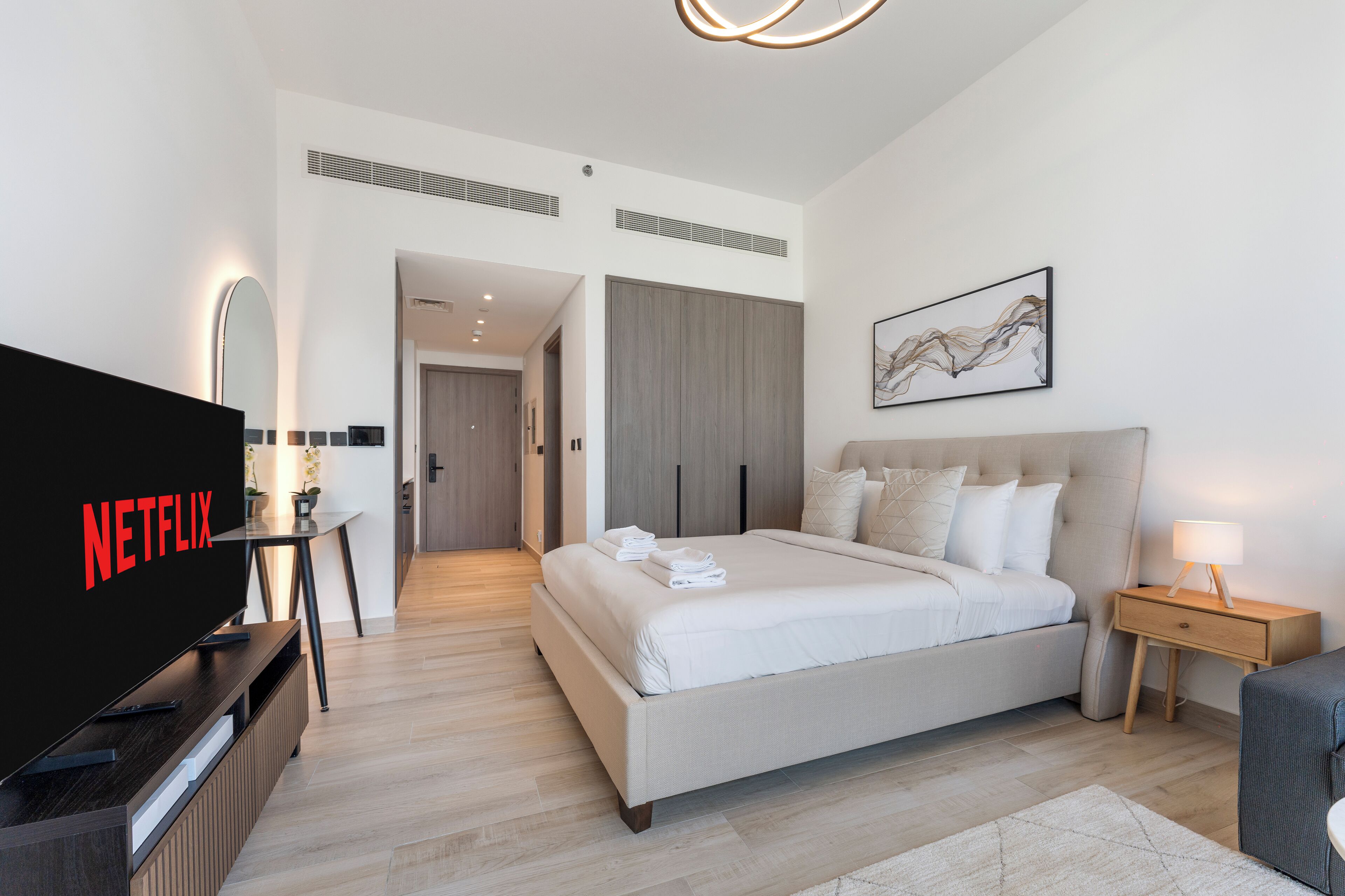 Studio Comfort, pemandangan kota | Brankas, setrika/meja setrika, dan Wi-Fi gratis