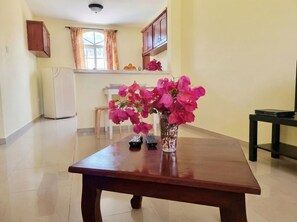 Apartment, 2 Bedrooms, Smoking, Balcony | Living room - 2-bedroom Beach Apartment 50m From the Sea and Pool (Puerto Plata)