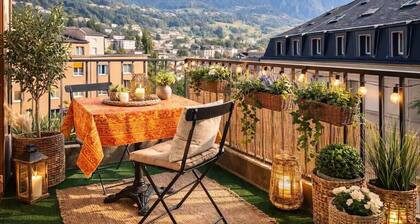 4-bedroom apartment in downtown Montreux, lake view