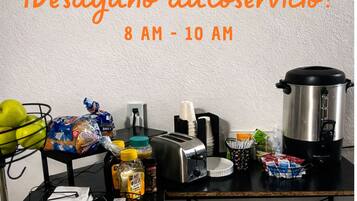 Desayuno continental incluido todos los días