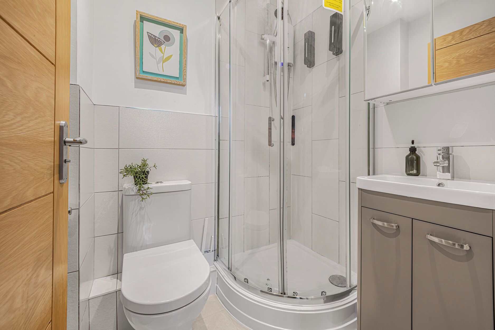 Shower, hair dryer