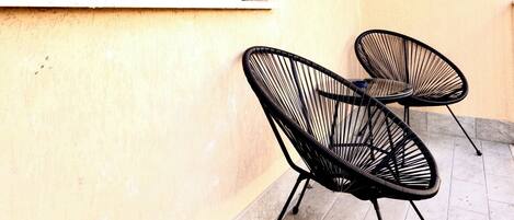 Junior Suite, Balcony, Courtyard View | Terrace/patio