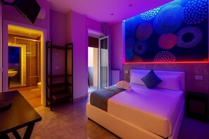 Comfort Double Room, Balcony, Courtyard View | Soundproofing, free WiFi - Bed Cinecittadue (Rome)