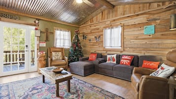 Cabane, 3 chambres | Coin séjour