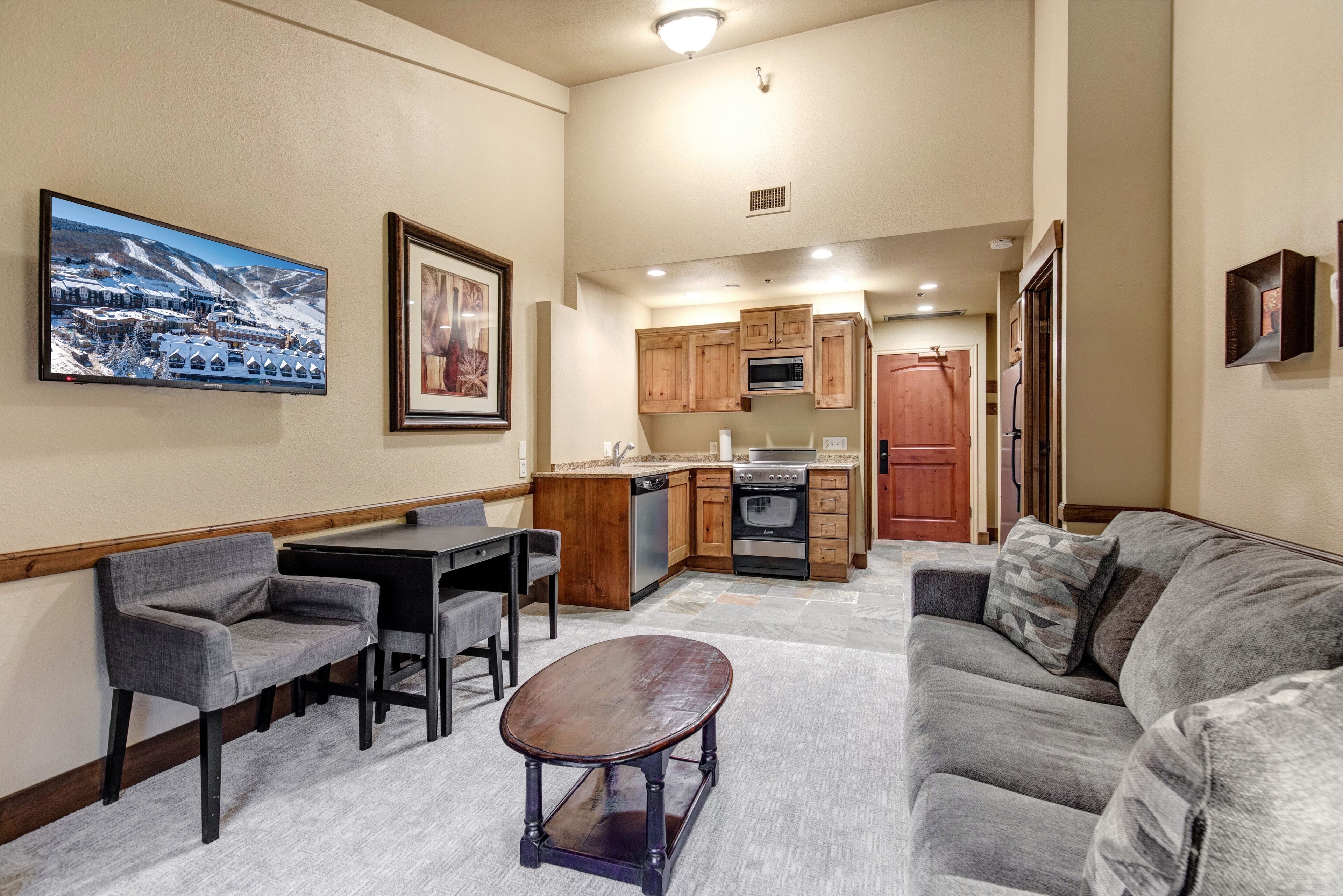 Leilighet, 1 soverom | Oppholdsområde | Smart-TV