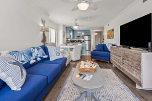 Condo, 3 Bedrooms | Living area - Sea Cloisters 105f 3 Bedroom Condo (North Myrtle Beach)