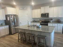 House, 4 Bedrooms, Resort View | Private kitchen | Coffee/tea maker, full-size fridge, microwave, oven