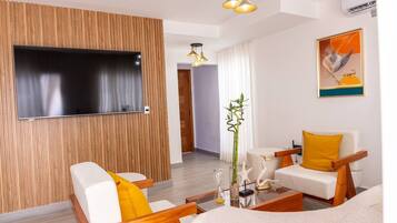 Villa, 3 Bedrooms, Smoking, Private Pool | Living area