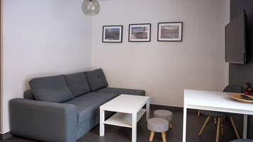 Appartement, uitzicht op bergen, op benedenverdieping | Woonruimte