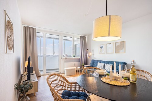 Apartment 'Fewo Sonnenaufgang, Ausblick' mit Gemeinschaftsterrasse, Balkon & WLAN