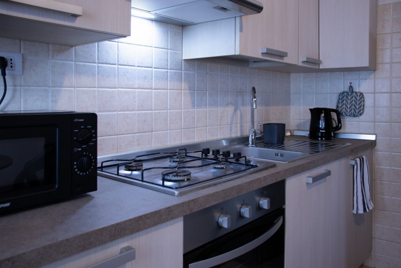 Fridge, microwave, toaster