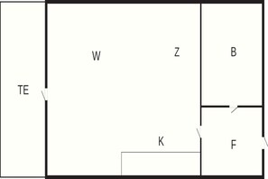 House | Floor plan - 3 Person Holiday Park Home in Nexo (Nexø)