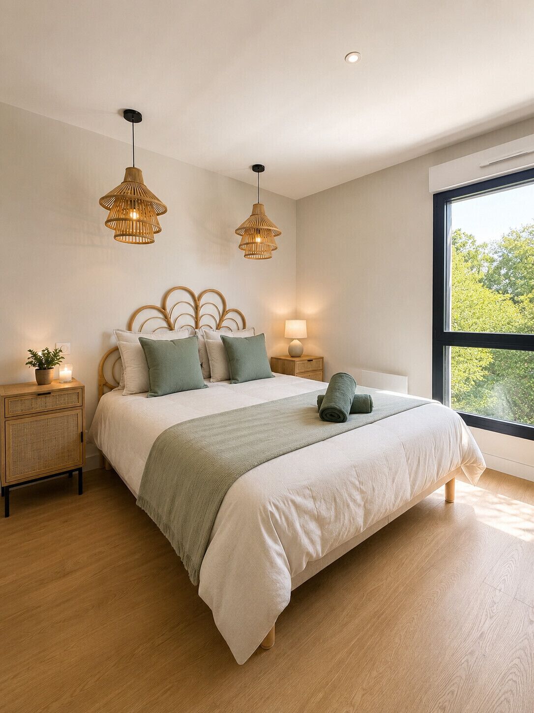 3 chambres, fer et planche à repasser, Wi-Fi gratuit, draps fournis