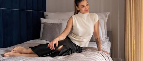 Studiosuite – deluxe, aircondition | Individuelt dekorert, individuelt innredet og blendingsgardiner