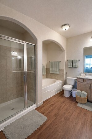 Shower, hair dryer, bidet, towels - 2-bedroom apartment in welcoming Houston with AC and fitness room (Houston)