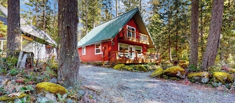德明家庭小屋度假村,帶林景露台