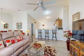Front of property - Dog-friendly Home w/ Golf Cart, AC, Wifi (The Villages)