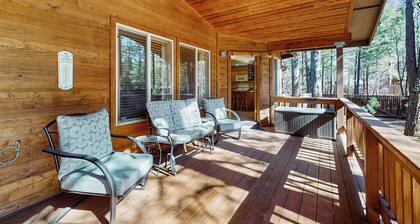 Fire Pit + Yard: Woodsy Retreat Near Woodland Lake