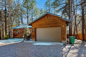 House (3 Bedrooms) | Interior - Fire Pit + Yard: Woodsy Retreat Near Woodland Lake (Pinetop)