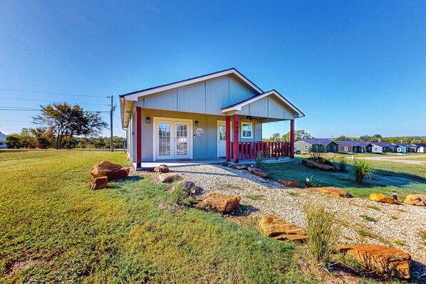 Front of property - 2BR Near Lake Eufaula w/ Fire Pit, Grill, & Porch (Eufaula)