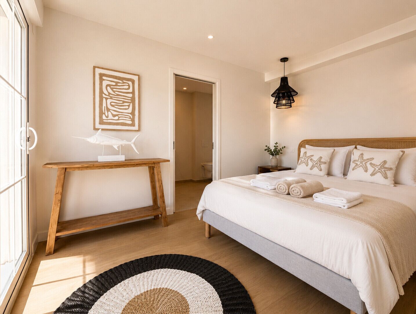 3 slaapkamers, een strijkplank/strijkijzer, gratis wifi, beddengoed