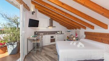 Standard-Apartment, Stadtblick