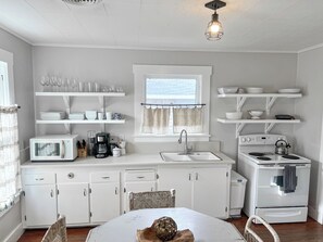 Microwave, oven, stovetop - Mistletoe Street I 3 min walk to Main St I Fenced Yard I Historic Home (Fredericksburg)