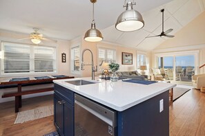 Interior - Pickled Pelican: Bright and Airy Oceanfront Home (Oak Island)
