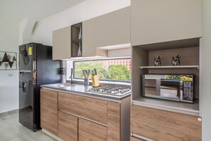 Appartement | Cuisine privée | Cafetière/bouilloire