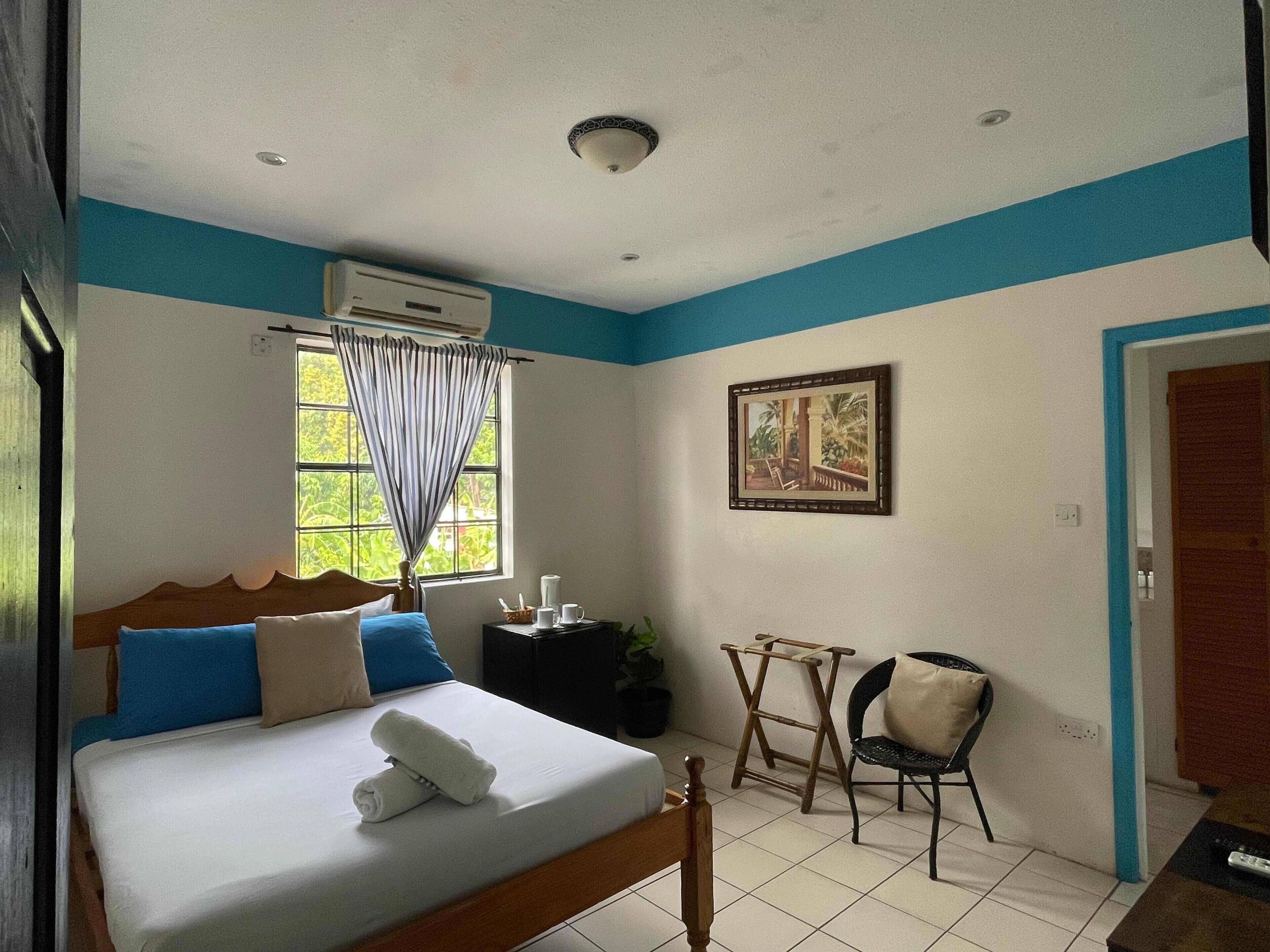 Standard Double Room, Non Smoking | Desk, laptop workspace, blackout drapes, iron/ironing board