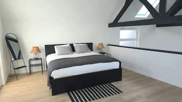 Een strijkplank/strijkijzer, wifi, beddengoed