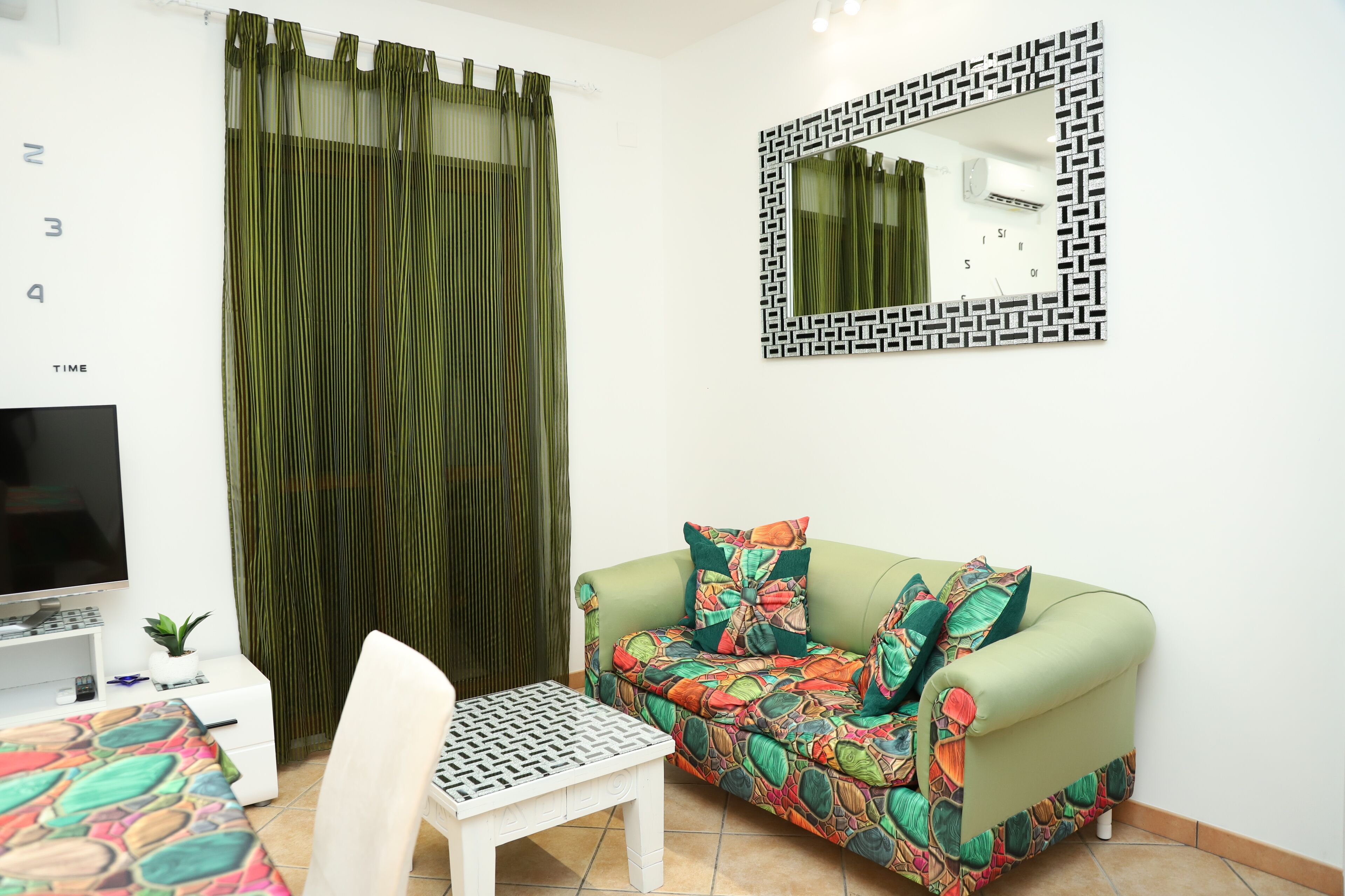 Family Apartment, Balcony, Beach View | Living area