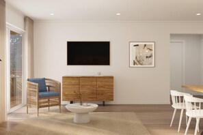 Lägenhet - 1 kingsize-säng (Two Bedroom) | Strykjärn/strykbräda och gratis wi-fi