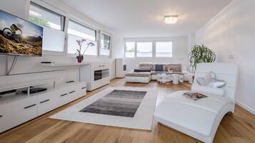 Fernseher, Kamin, DVD-Player